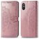 Mobigear Mandala Xiaomi Redmi 9A Hülle Klapphülle Geldbörse - Roségold