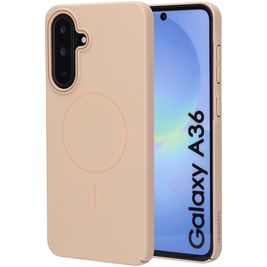 Mobiparts Slim Line Samsung Galaxy A36 MagSafe Hülle Hardcase Backcover - Dune Sand