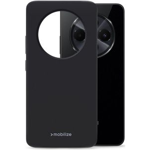 Mobilize Rubber Gelly Xiaomi Redmi 14C Hülle Flexibles TPU Backcover - Schwarz