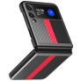 Mobigear Racing Samsung Galaxy Z Flip 3 Hülle Hardcase Backcover - Schwarz / Rot