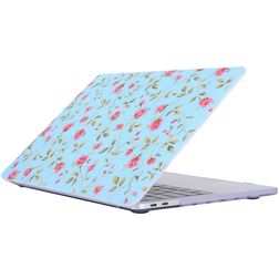 Mobigear Flowers MacBook Pro 15 Zoll (2016-2019) Hardshell Hülle Laptop Cover MacBook Case - Model 23 - Modell A1707 / A1990