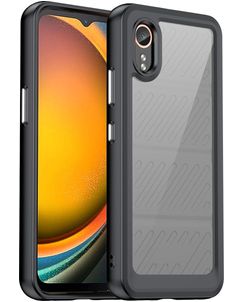 Mobigear Crystal Samsung Galaxy Xcover 7 Hülle Hardcase Backcover - Schwarz