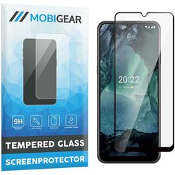 Mobigear Premium Nokia G11 Panzerglas Displayschutz - Hüllenfreundlich - Schwarz
