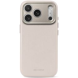 Decoded iPhone 18 Pro Max MagSafe Hülle Echtes Leder Backcover Stoßfest - Taupe
