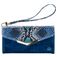 Mobilize Gelly Velvet iPhone X Hülle Abnehmbare 2in1 Clutch - Royal Blue Snake