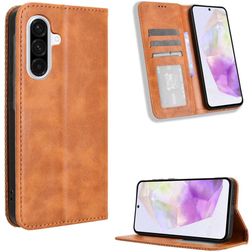 Mobigear Sensation Samsung Galaxy A56 Hülle Klapphülle Geldbörse - Braun