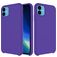 Mobigear Rubber Touch iPhone 11 Silikon Hülle Backcover - Lila