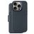 Decoded Detachable Wallet iPhone 16 Pro MagSafe Hülle Echtes Leder Abnehmbare 2in1 Klapphülle Geldbörse - Marineblau