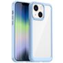 Mobigear Crystal iPhone 14 Hülle Hardcase Backcover - Transparent / Blau
