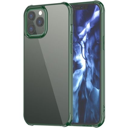 Mobigear Crystal iPhone 12 Pro Max Hülle Hardcase Backcover - Transparent / Grün