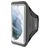 Mobiparts Comfort Fit Handyhalterung Joggen Samsung Galaxy S21 Sporthülle Neopren Sportarmband - Schwarz
