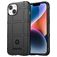 Mobigear Rugged Shield iPhone 15 Plus Hülle Flexibles TPU Backcover Stoßfest - Schwarz