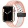 Mobigear Sport Plus Mag Silikon Apple Watch Armband Magnetverschluss - 42/41/40/38 mm - Weiß / Pink