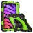 Mobigear SureGrip Xtreme iPad Mini 6 (2021) Hülle Kunststoff,Silikon Backcover + Stifthalter + Schulterträger + Ständer - Schwarz / Grün