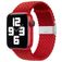 Mobigear Braided Nylon Apple Watch Armband Klappschließe - 42/41/40/38 mm - Rot