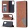 Mobigear Rhombus Slim Samsung Galaxy A52 Hülle Klapphülle - Braun