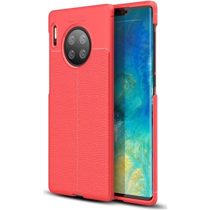 Mobigear Luxury Huawei Mate 30 Pro Hülle Flexibles TPU Backcover - Rot