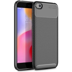 Mobigear Racing Xiaomi Redmi Go Hülle Flexibles TPU Backcover - Schwarz
