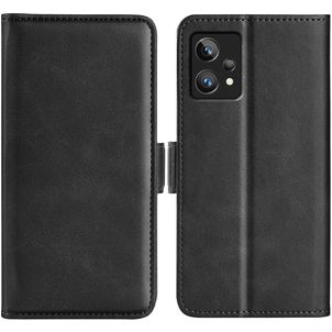 Mobigear Slim Magnet Realme 9 Pro Plus Hülle Klapphülle Geldbörse - Schwarz