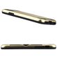 Mobigear Brushed Card iPhone XS Max Hülle Hardcase Backcover Stoßfest mit Kartenhalter - Gold