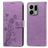 Mobigear Flowers OPPO Find X9 Hülle Klapphülle Geldbörse - Lila