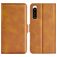 Mobigear Slim Magnet Sony Xperia 5 IV Klapphülle Portemonnaie - Cognac