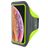 Mobiparts Comfort Fit Handyhalterung Joggen iPhone XS Max Sporthülle Neopren Sportarmband - Neon Green