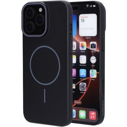 Mobiparts Slim Line iPhone 16 Pro Max MagSafe Hülle Hardcase Backcover - Onyx Black