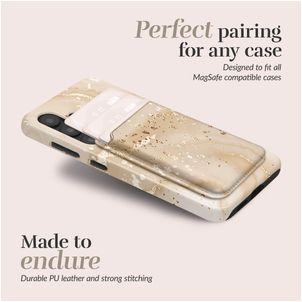 MIO Kartenetui - 3 Karten - MagSafe Kompatibel - Gold