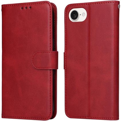 Mobigear Wallet iPhone 17e Hülle Klapphülle Geldbörse - Rot