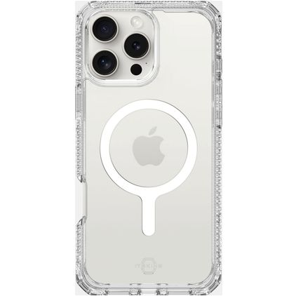 ITSKINS Level 2 HybridMagClear R Durchsichtig iPhone 16 Pro Max MagSafe Hülle Hardcase Backcover Stoßfest - Transparent