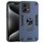 Mobigear Armor Ring Motorola Moto G84 Hülle Hardcase Backcover Stoßfest mit Ringhalter - Blau