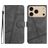 Mobigear Stitch iPhone 17 Pro Max Hülle Klapphülle Geldbörse - Grau