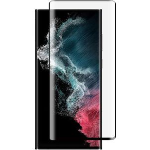 Mobigear Premium Samsung Galaxy S22 Ultra Panzerglas Gehärtetes Glas Displayschutz - Hüllenfreundlich - Schwarz
