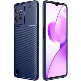 Mobigear Racing Realme C31 Hülle Flexibles TPU Backcover - Blau