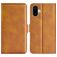 Mobigear Slim Magnet iPhone 16 Plus Hülle Klapphülle Geldbörse - Cognac