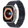 Mobigear Berlin Edelstahl Apple Watch Armband Faltschließe - 42/41/40/38 mm - Schwarz