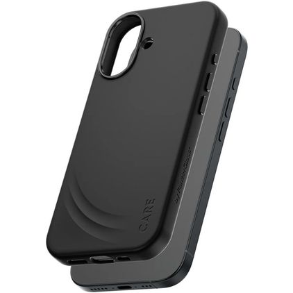 CARE by PanzerGlass Feature FLOW iPhone 17 Silikon MagSafe Hülle Backcover Stoßfest - Schwarz