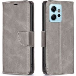 Mobigear Excellent Xiaomi Redmi Note 12 Hülle Klapphülle Geldbörse - Grau