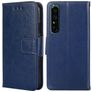 Mobigear Wallet Sony Xperia 1 IV Hülle Klapphülle Geldbörse - Dunkelblau