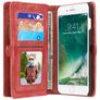 Caseme 008 iPhone 7 Plus Hülle Abnehmbare 2in1 Klapphülle Geldbörse - Rot