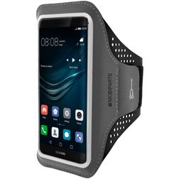 Mobiparts Comfort Fit Handyhalterung Joggen Huawei P9 Sporthülle Neopren Sportarmband - Schwarz