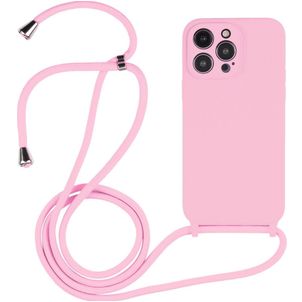 Mobigear Lanyard iPhone 14 Pro Silikon Handykette - Pink