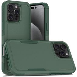 Mobigear Heavy Armor iPhone 16 Pro Max Hülle Hardcase Backcover Stoßfest - Grün