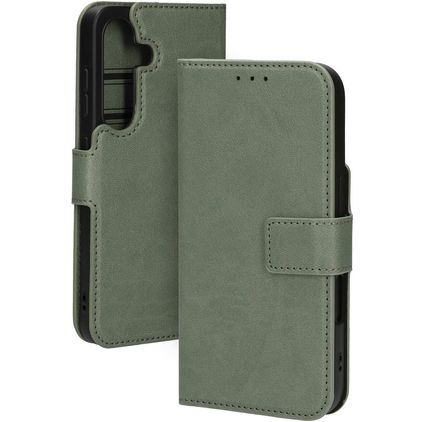 Mobiparts Classic Wallet Samsung Galaxy S25 MagSafe Klapphülle - Stone Green