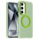 Mobigear Shockproof Samsung Galaxy S24 FE MagSafe Hülle Hardcase Backcover - Grün