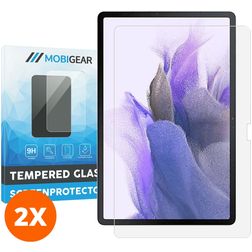 Mobigear Samsung Galaxy Tab S7 FE Panzerglas Gehärtetes Glas Displayschutz - Hüllenfreundlich (2er Pack)