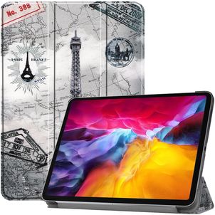 Mobigear Tri-Fold iPad Pro 11 Zoll (2021) Hülle Klapphülle - Eiffelturm