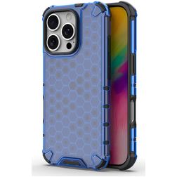 Mobigear Honeycomb iPhone 16 Pro Max Hülle Hardcase Backcover Stoßfest - Blau