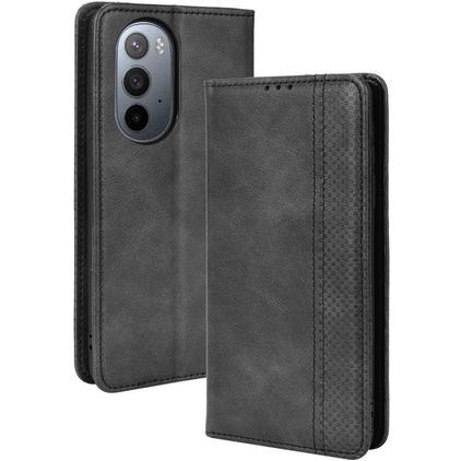 Mobigear Sensation Motorola Edge X30 Hülle Klapphülle Geldbörse - Schwarz